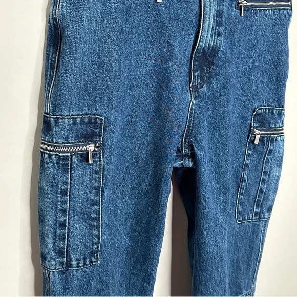 We Wore What Utility Jeans Size 30 in Broome Cotton High‎ Rise Pockets Great - Picture 8 of 13